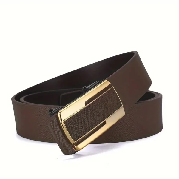 Creative Imported Leather Belt with Automatic Buckle - Image 6