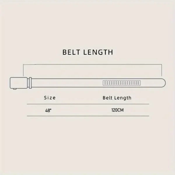 Creative Imported Leather Belt with Automatic Buckle - Image 3